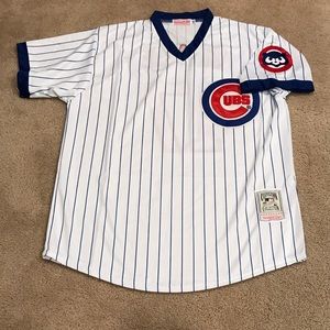 Mark Grace Chicago Cubs Jersey Mens XL Home White Pinstripe